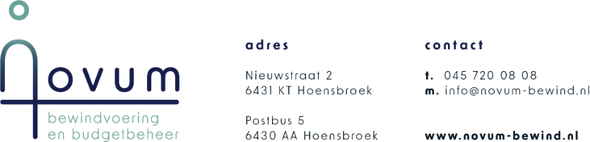 Novum bewind en budgetbeheer